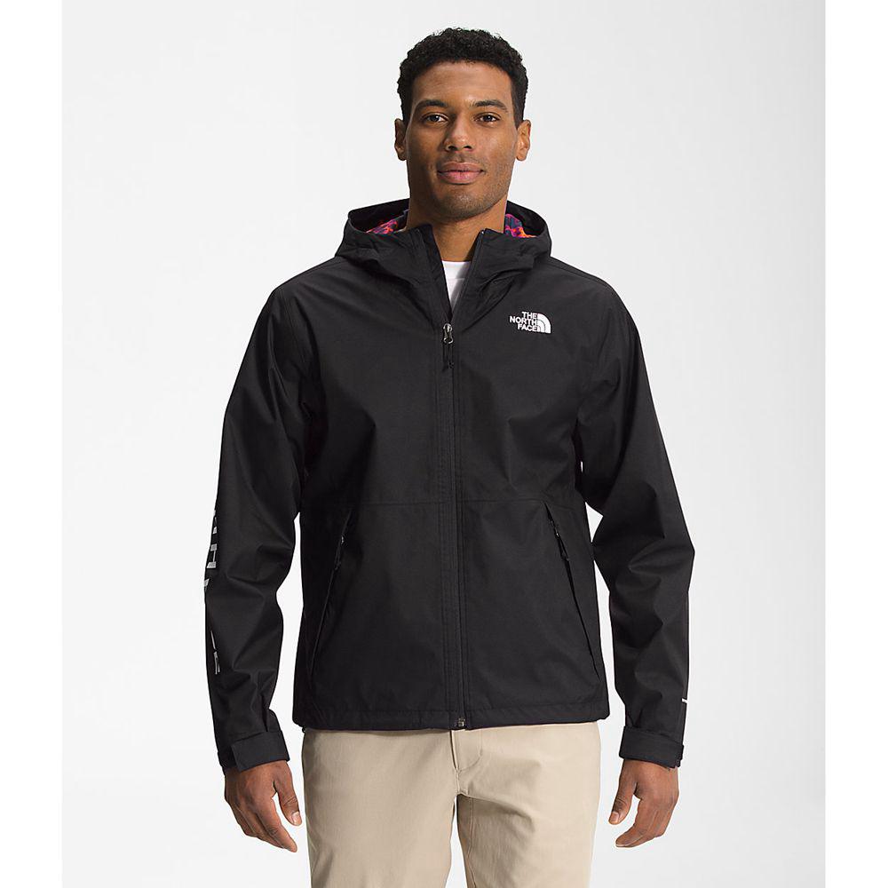 The North Face Printed Novelty Millerton Ανδρικα Αδιάβροχα Μπουφάν - Μαυρα Καμουφλάζ (IPOK16307)